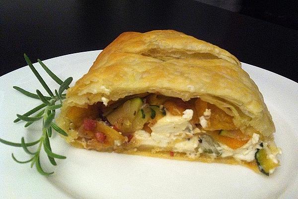 Zucchini and Feta Strudel