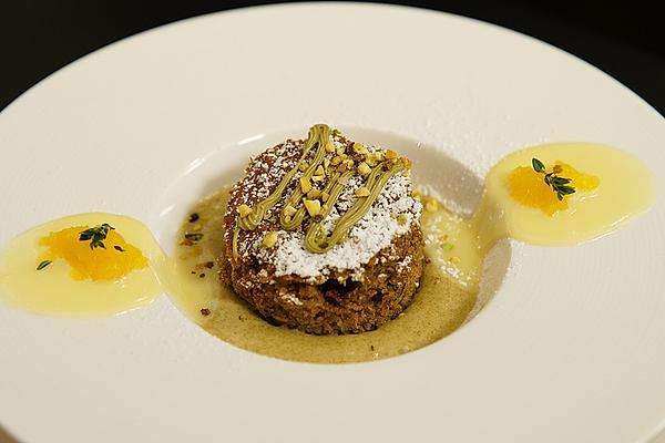 Zucchini Cake, Pistachio, White Chocolate