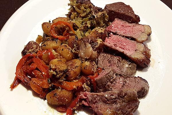 Zucchini, Gnocchi and Pepper Casserole