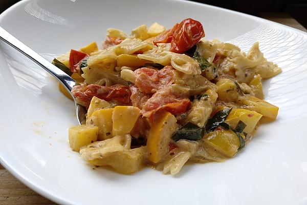 Zucchini in Cream Sauce