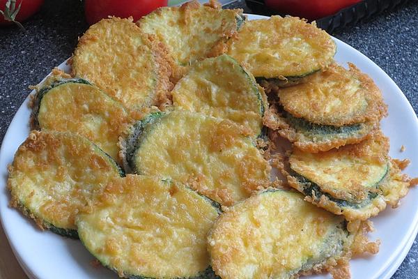 Zucchini in Parmesan Coating