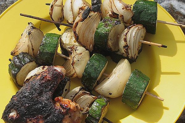 Zucchini – Onion – Skewers