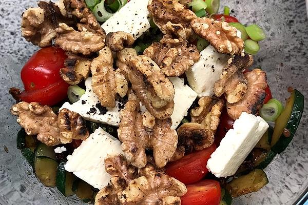 Zucchini Salad with Walnuts