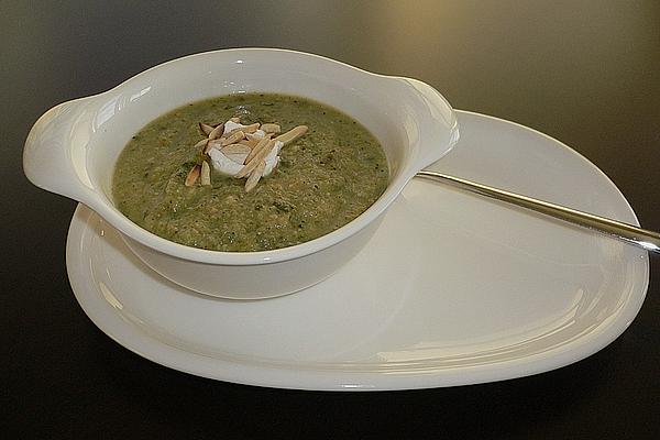 Zucchini Soup with Almonds and Mint