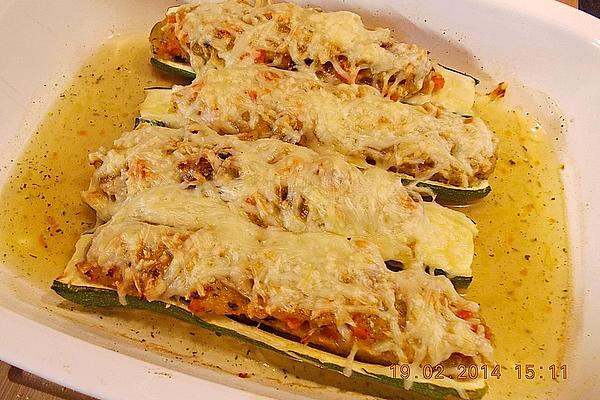 Zucchini with Polenta Filling