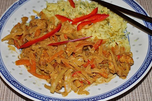 Asian Chicken and Cabbage Pan