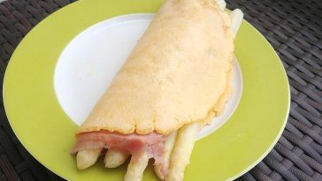 Asparagus in Omelette Batter