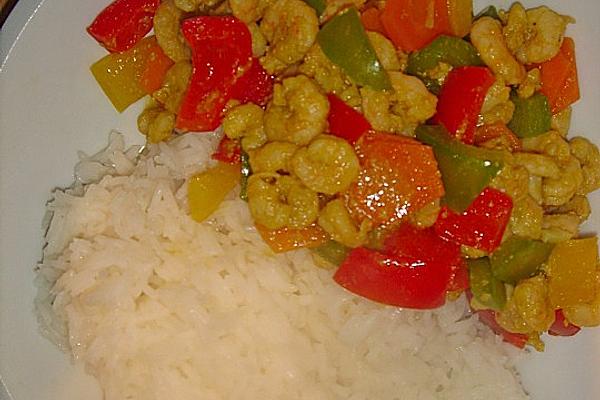 Axel`s Prawns Marinated with Curry Tandoori Paste