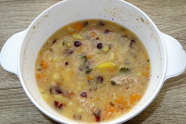 Bean Soup with Raclette Residues À La Didi