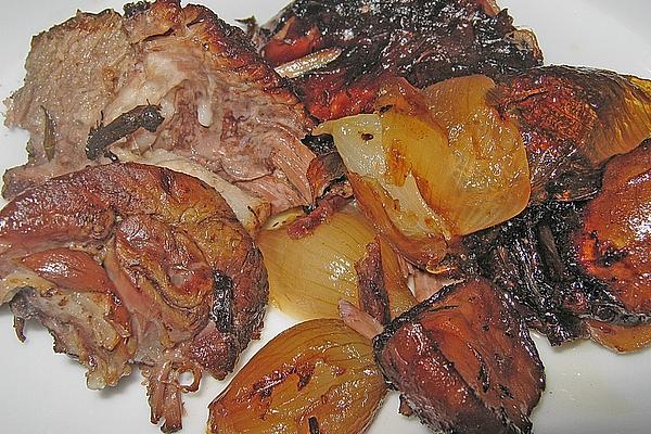 Braised Leg Of Lamb with Jerusalem Artichoke