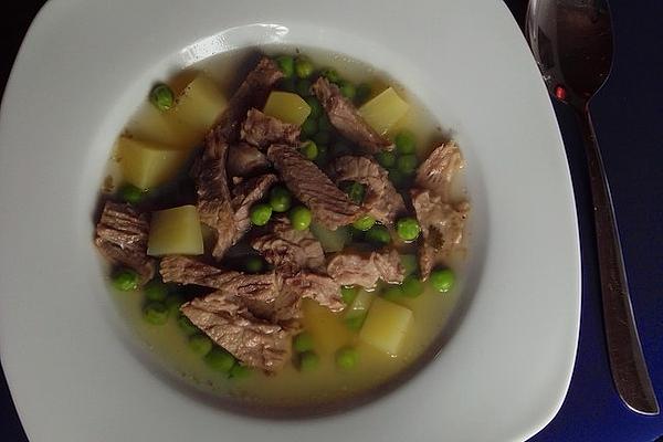 Brisket Of Beef in Pea Stew