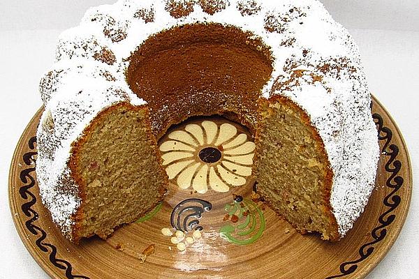 Bundt Cake with Plum Jam and Yogurt