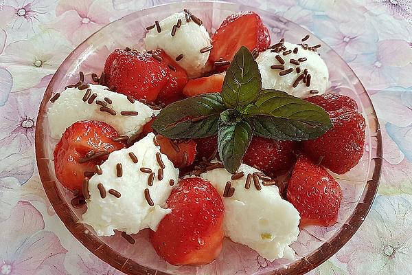 Buttermilk Dumplings with Marinated Strawberries