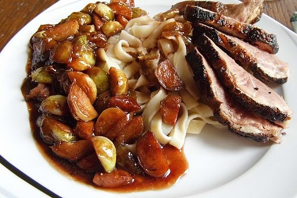 Caramelized Brussels Sprouts in Red Wine Sauce