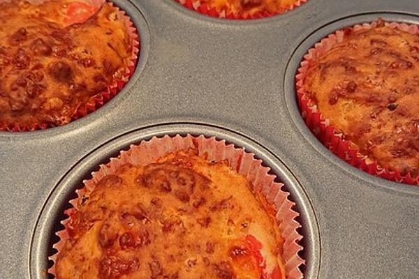 Cheese and Ham Muffins Without Egg