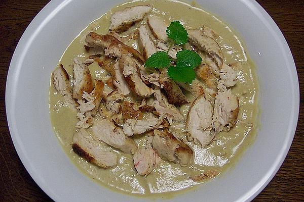 Chicken Breast Fillet in Creamy Rhubarb Sauce
