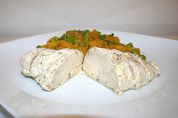 Chicken Ginger Poached in Yogurt