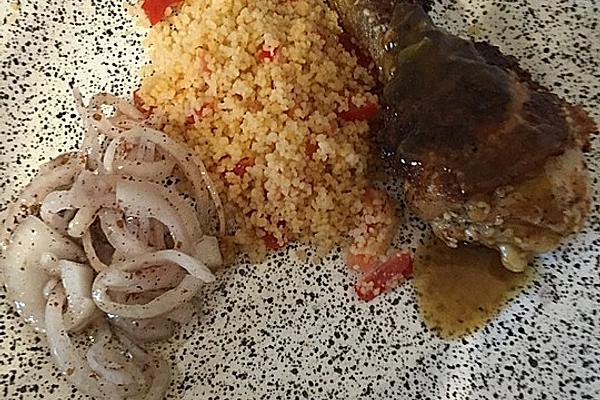 Chicken Legs with Sesame Crust and Orange Sauce