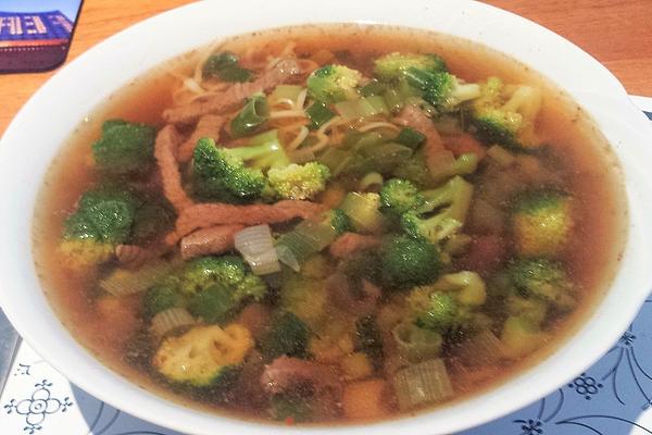 Chinese Beef Soup with Noodles