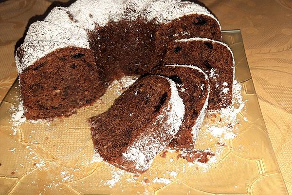Chocolate and Cherry Sponge Cake