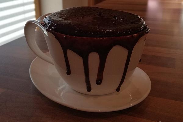 Chocolate-nut Mug Cake from Microwave