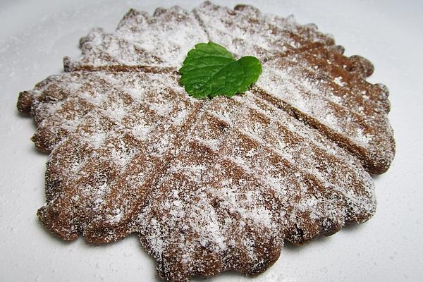 Chocolate Rum Waffles