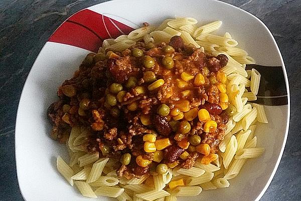 Colorful Mince Vegetables Pan