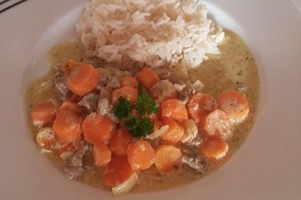 Cream Carrots with Ground Beef