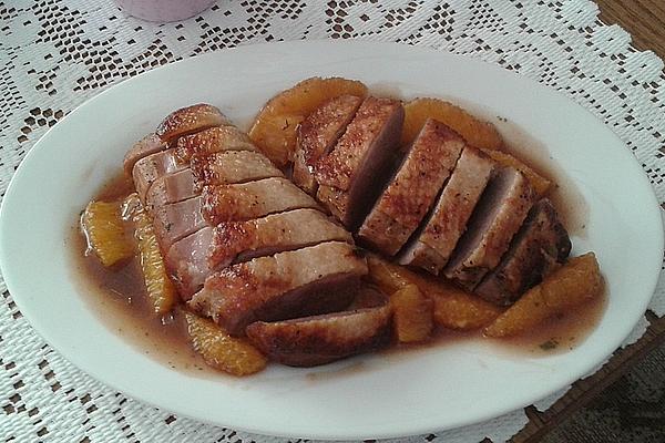Duck in Orange – Garlic – Sauce