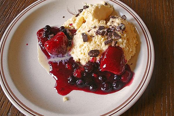Eggnog Mousse with Berries