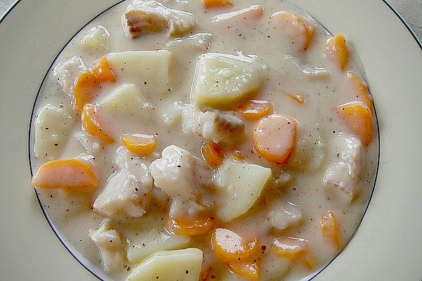 Fish Pot with Potatoes and Carrots