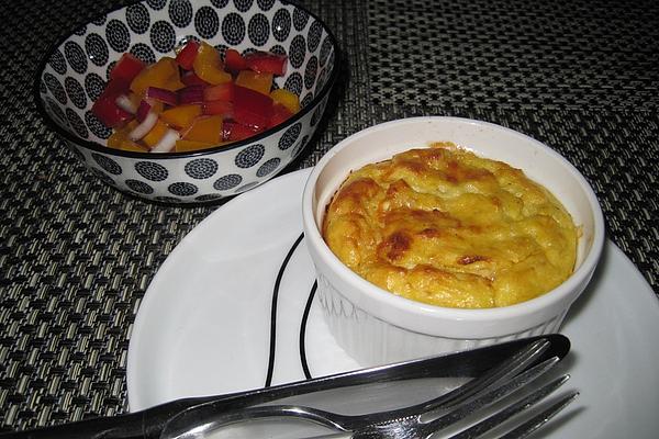 Funny`s Corn Gratin with Crispy Paprika Salad