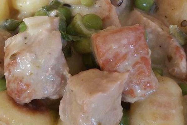 Gnocchi Pan with Strips Of Cutlet