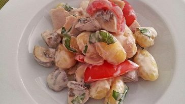 Pumpkin Gnocchi with Mushrooms