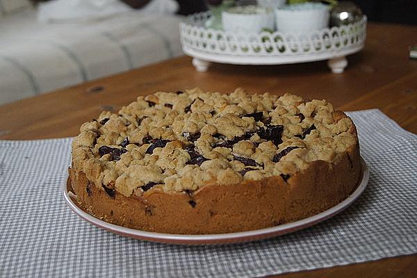 Grandma`s Autumnal Plum and Orange Crust with Cinnamon Sprinkles