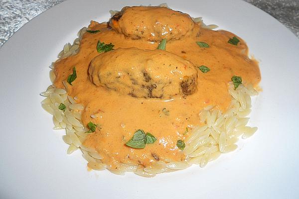 Greek Minced Meat Rolls with Paprika Sauce