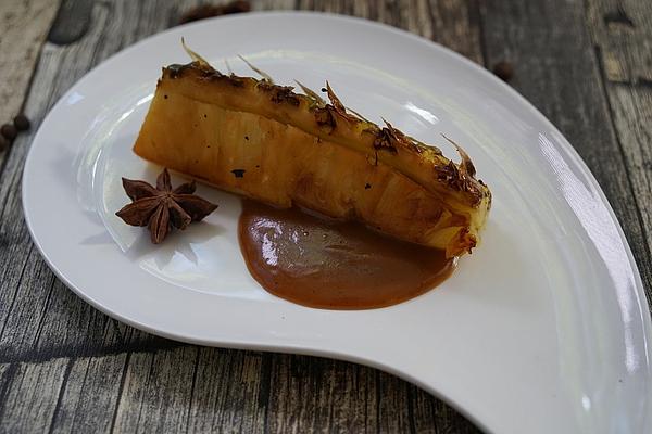 Grilled Pineapple with Caramel Spice