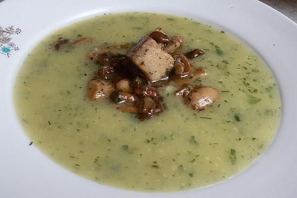 Harz Cheese Cream Soup with Chanterelles