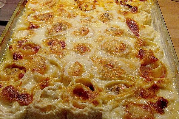 Homemade Pasta with Ham and Cheese