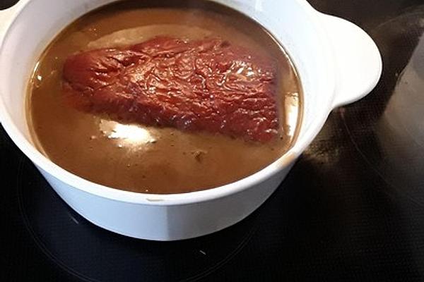 Kassler in Black Beer Sauce