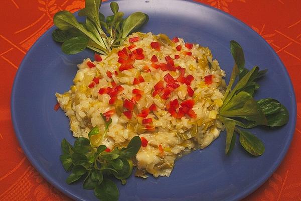 Leek Risotto with Gorgonzola