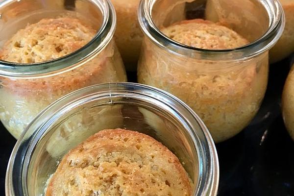 Lemon Cake in Glass Jar