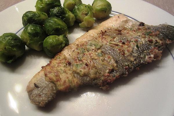 Loup De Mer with Mustard Crust