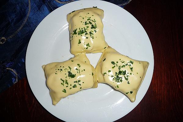 Maultaschen Gratinated with Cheese