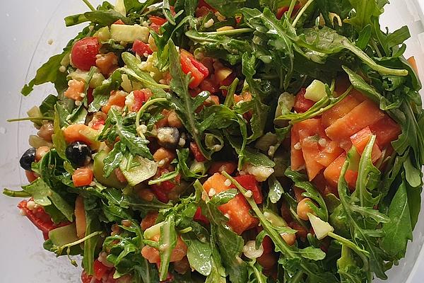 Millet Salad with Papaya and Mustard Dressing