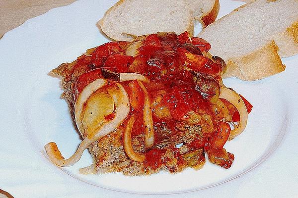 Mince Casserole with Zesty, Spicy Sauce
