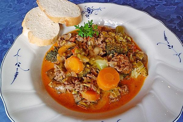 Minced Meat – Stir-fry Vegetables