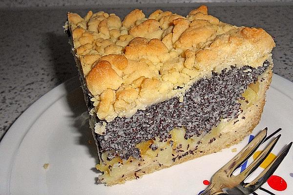 Mini Poppy Seed – Apple – Pudding Crumble Cake