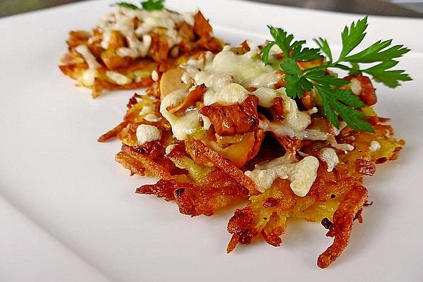Mushroom Rosti with Spring Onions