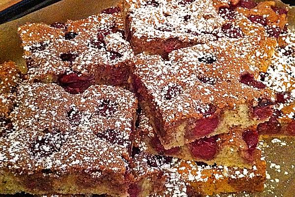 Nut Cake with Cherries